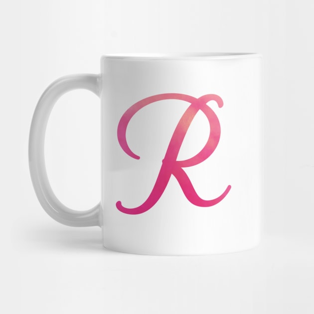 Letter R Monogram, Pink Color Personalized Design by Star58